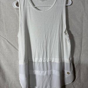 ✨ Michael Kors White Layered Tank Top - XL - Well Loved ✨
